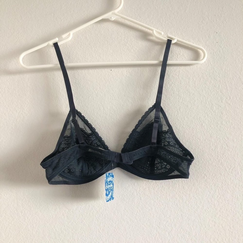 NWT Free People Lace Underwire Triangle Bra Storm - Picture 3 of 6